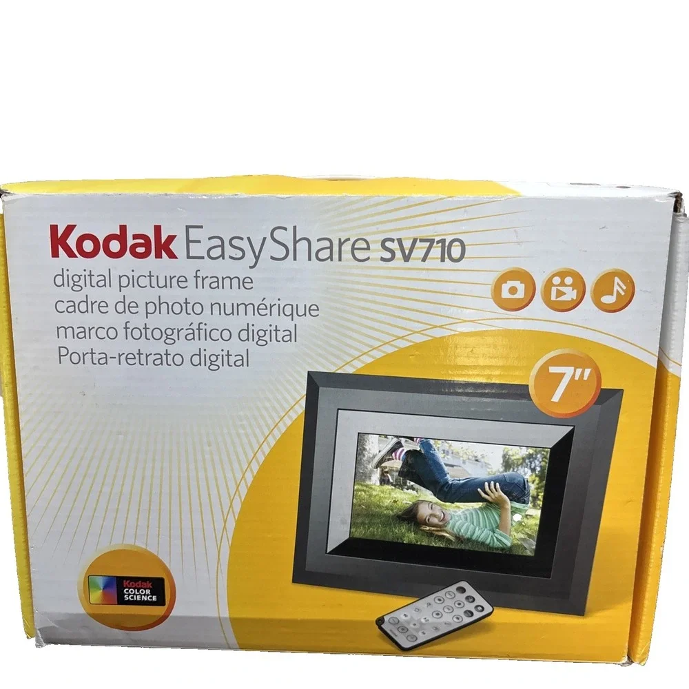 Kodak Easy Share SV710 Digital Picture 7in Frame With Remote Control (Open Box)